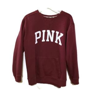 Pink crewneck sweatshirt